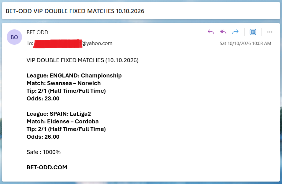 VIP DOUBLE FIXED MATCHES