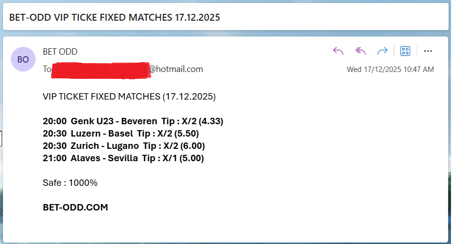 VIP FIXED MATCHES