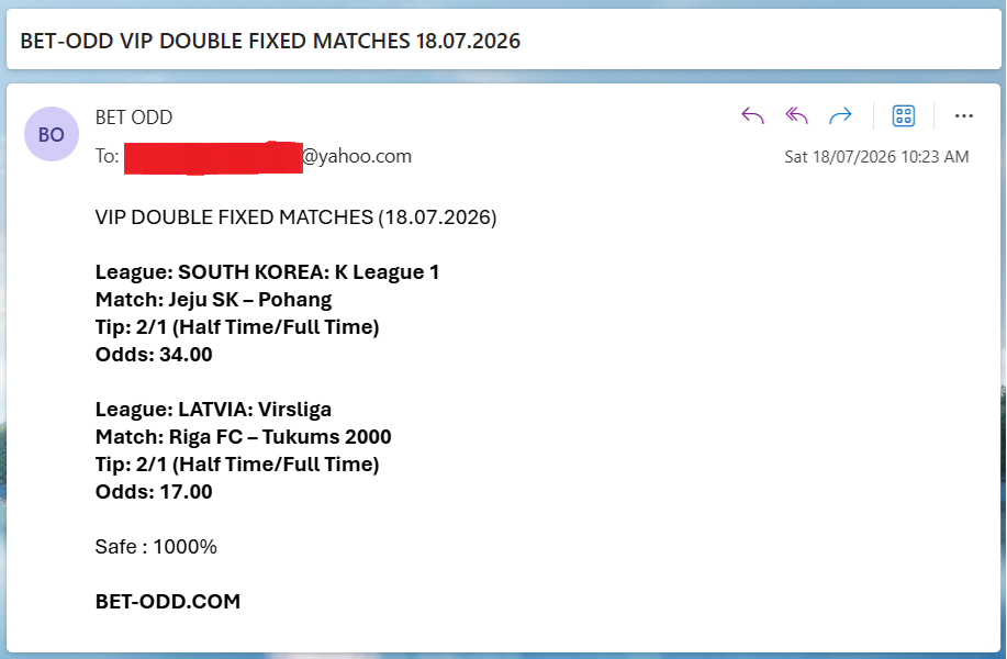 VIP DOUBLE FIXED MATCHES