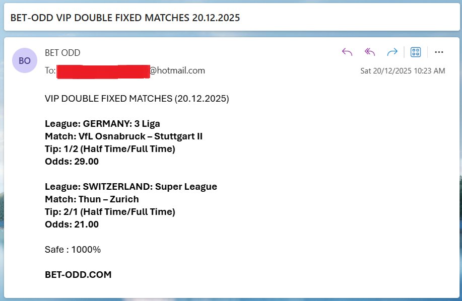 VIP DOUBLE FIXED MATCHES