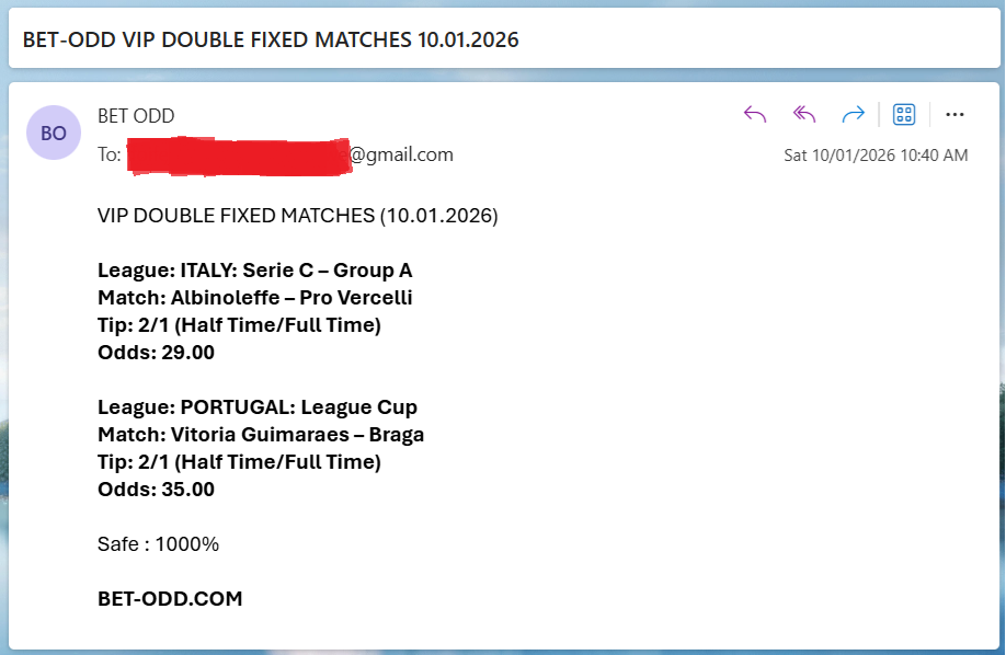 VIP DOUBLE FIXED MATCHES