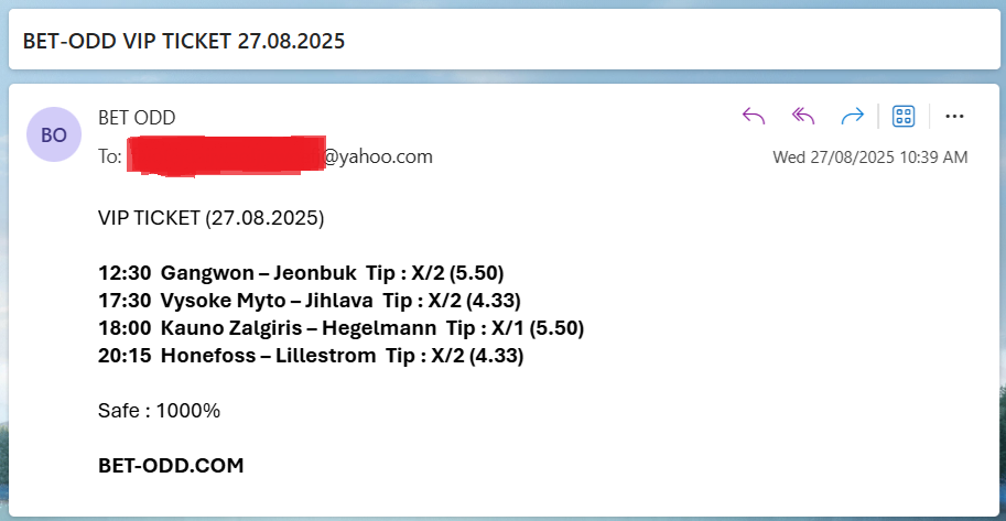 VIP FIXED MATCHES