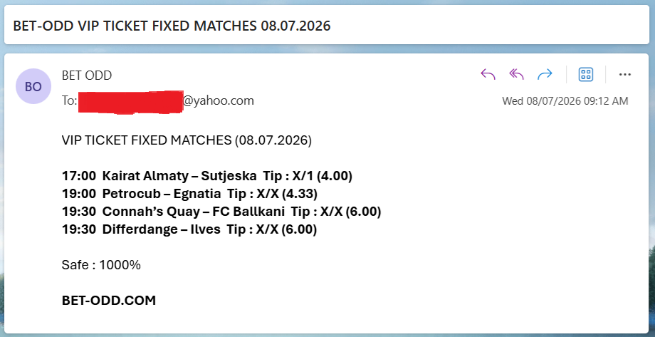 VIP FIXED MATCHES