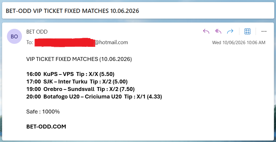 VIP FIXED MATCHES