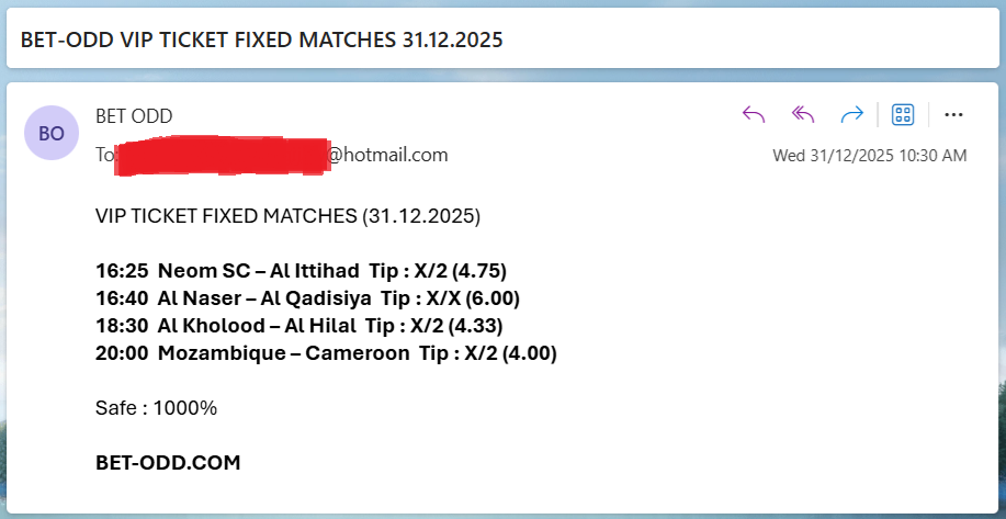 VIP FIXED MATCHES